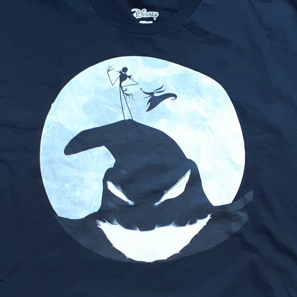 The Nightmare Before Christmas - Oogie Boogie Moon - New Large Black T-Shirt - Picture 2 of 4